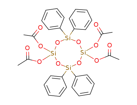 1,1,5,5-tetraacetoxy-3,3,7,7-tetraphenyl-1,3,5,7-cyclotetrasiloxane