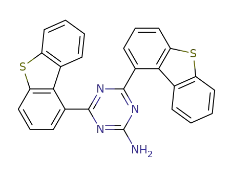 4,6-bis(dibenzothiophen-1-yl)-1,3.,5-triazin-2-amine