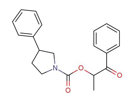 (1-methyl-2-oxo-2-phenyl-ethyl) 3-phenylpyrrolidine-1-carboxylate