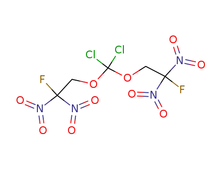 Molecular Structure of 113689-58-0 (Ethane, 1,1'-[(dichloromethylene)bis(oxy)]bis[2-fluoro-2,2-dinitro-)