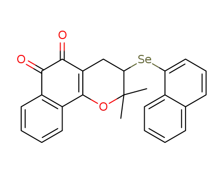 2,2-dimethyl-3-(naphthalen-1-ylselanyl)-3,4-dihydro-2Hbenzo[h]chromene-5,6-dione