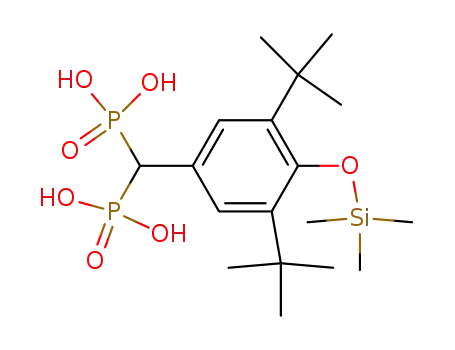 4-Trimethylsilyloxy-3.5-di-tert.-butyl-phenylmethan-bisphosphonsaeure