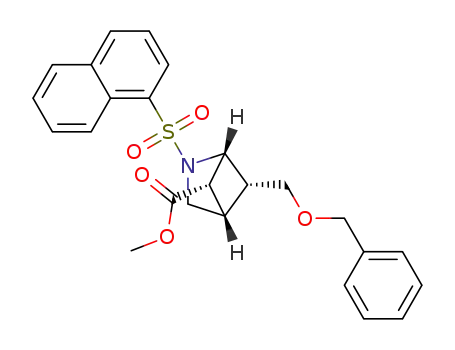 (±)-6-((benzyloxy)methyl)-2-(naphthalen-1-ylsulfonyl)-2-azabicyclo[2.1.1]hexane-5-carboxylate
