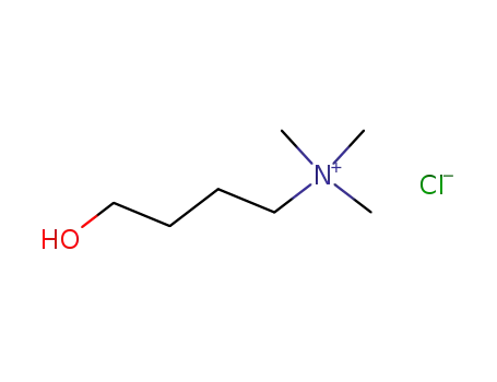 Molecular Structure of 125422-10-8 (1-Butanaminium, 4-hydroxy-N,N,N-trimethyl-, chloride)