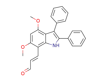 trans-3-(4,6-dimethoxy-2,3-diphenylindol-7-yl)propen-1-al