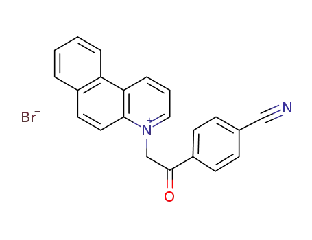 1-(4-cyanophenacyl)benzo[f]quinolin-1-ium bromide