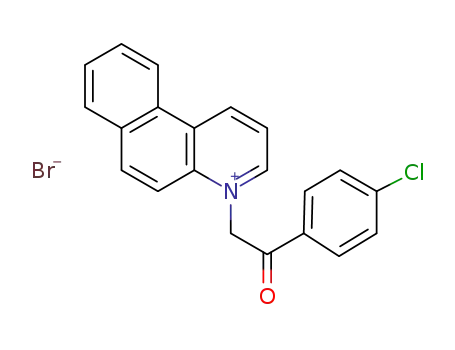 1-(4-chlorophenacyl)benzo[f]quinolin-1-ium bromide