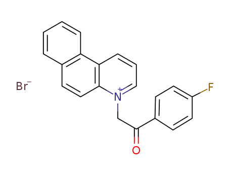 1-(4-fluorophenacyl)benzo[f]quinolin-1-ium bromide