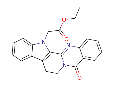 ethyl (5-oxo-7,8-dihydro-5H-indolo[2',3':3,4]pyrido[2,1-b]quinazolin-13-yl)-acetate