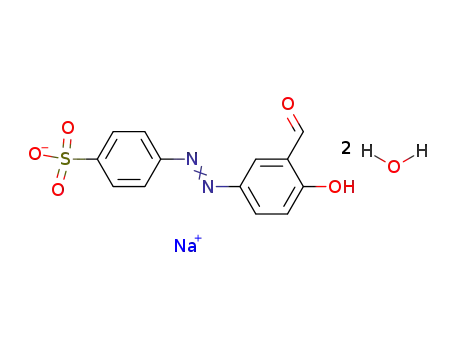 4-(3-formyl-4-hydroxy-phenylazo)-benzenesulfonic acid ; sodium salt