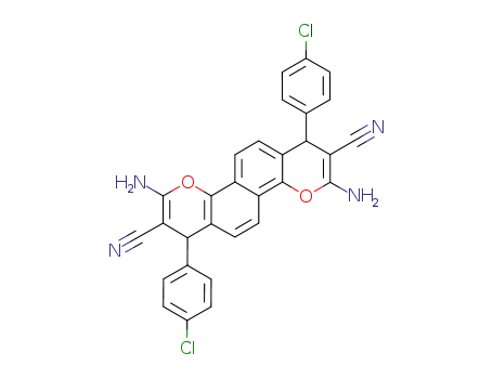2,8-diamino-4,10-bis(4-chlorophenyl)-3,9-dicyano-4H,10H-chromeno[8,7-h]chromene