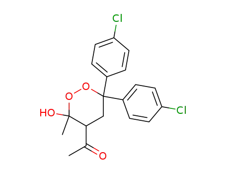 4-acetyl-6,6-bis(4-chlorophenyl)-3-methyl-1,2-dioxan-3-ol
