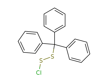 Hypochloro(dithioperoxo)ousacid, triphenylmethyl ester