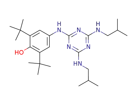 4-(4,6-Bis-isobutylamino-[1,3,5]triazin-2-ylamino)-2,6-di-tert-butyl-phenol