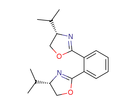 1,2-bis[(4S)-(4-isopropyl-Δ2-1,3-oxazolin-2-yl)]benzene