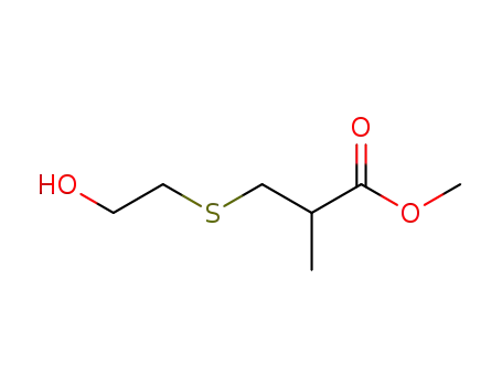 Molecular Structure of 85099-03-2 (methyl 3-[(2-hydroxyethyl)thio]isobutyrate)