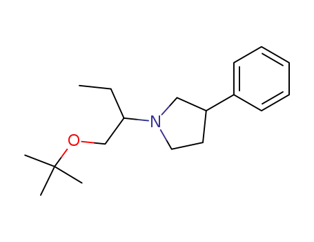 3-phenyl-N-(1'-tert-butoxy-2'-butyl)pyrrolidine