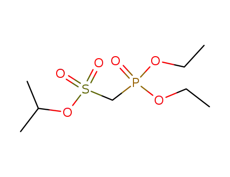 Molecular Structure of 114086-63-4 (Methanesulfonic acid, (diethoxyphosphinyl)-, 1-methylethyl ester)