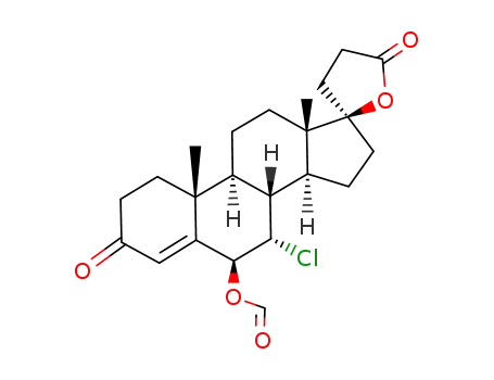 7α-Chlor-6β-(formyloxy)-17β-hydroxy-3-oxo-4,6-pregnadien-21-carbonsaeure-γ-lacton