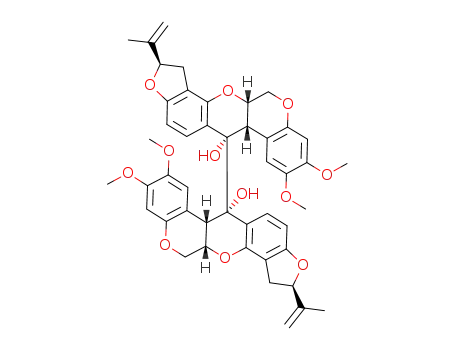 (2R,6S,6aS,12aS,2'R,6'S,6'aS,12'aS)-2,2'-Diisopropenyl-8,9,8',9'-tetramethoxy-1,2,12,12a,1',2',12',12'a-octahydro-6aH,6'aH-[6,6']bi[chromeno[3,4-b]furo[2,3-h]chromenyl]-6,6'-diol