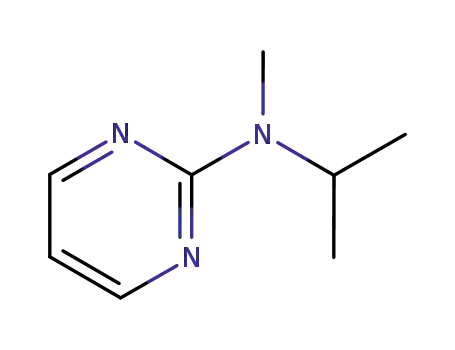 Molecular Structure of 141193-17-1 (2-Pyrimidinamine, N-methyl-N-(1-methylethyl)-)