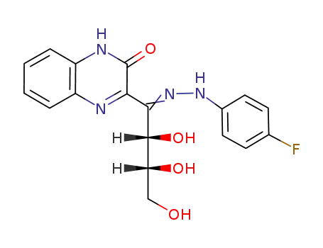 3-<1-(p-fluorophenylhydrazono)-D-erythro-2,3,4-trihydroxybutyl>-2-quinoxalinone
