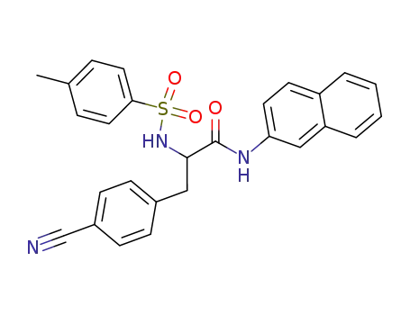 3-(4-Cyano-phenyl)-N-naphthalen-2-yl-2-(toluene-4-sulfonylamino)-propionamide