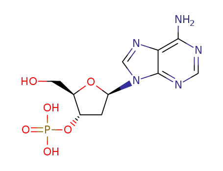 Molecular Structure of 15731-72-3 (2'-DEOXYADENOSINE-3'-MONOPHOSPHATE)