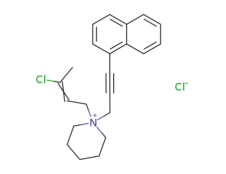 1-((Z)-3-Chloro-but-2-enyl)-1-(3-naphthalen-1-yl-prop-2-ynyl)-piperidinium; chloride