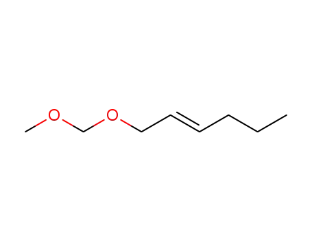 Molecular Structure of 88738-36-7 (2-Hexene, 1-(methoxymethoxy)-, (2E)-)