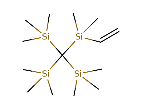Molecular Structure of 101028-73-3 (Silane, [(ethenyldimethylsilyl)methylidyne]tris[trimethyl-)