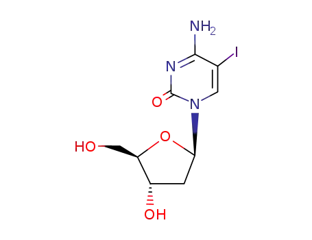 Molecular Structure of 611-53-0 (5-Iodo-2'-deoxycytidine)