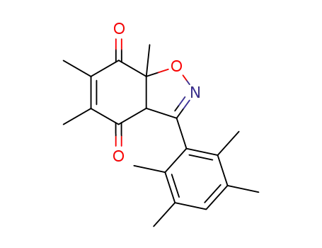5,6,7a-Trimethyl-3-(2,3,5,6-tetramethyl-phenyl)-3a,7a-dihydro-benzo[d]isoxazole-4,7-dione
