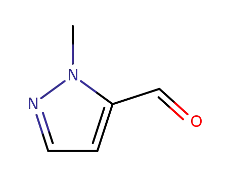 Molecular Structure of 27258-33-9 (1-Methyl-1H-pyrazole-5-carbaldehyde)