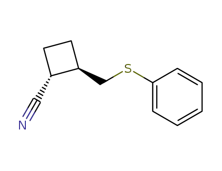 (1R,2R)-2-Phenylsulfanylmethyl-cyclobutanecarbonitrile