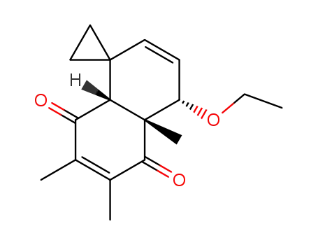 rac-4'β-Ethoxy-1',4',4'a,5',8',8'a-hexahydro-4'aα,6',7'-trimethylspiro-5',8'-dion