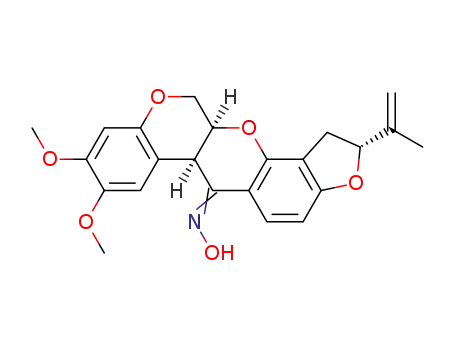 (2R,6aR,12aS)-8,9-dimethoxy-2-(prop-1-en-2-yl)-1,2,12,12a-tetrahydrochromeno[3,4-b]furo[2,3-h]chromen-6(6aH)-one oxime