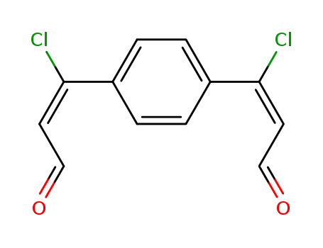 (E)-3-Chloro-3-[4-((E)-1-chloro-3-oxo-propenyl)-phenyl]-propenal