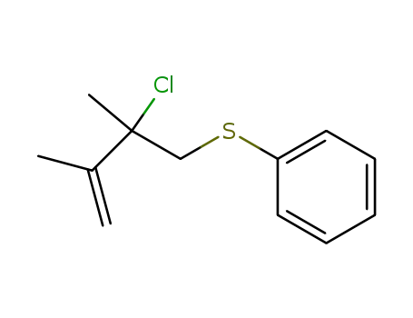 Molecular Structure of 101384-19-4 (Benzene, [(2-chloro-2,3-dimethyl-3-butenyl)thio]-)