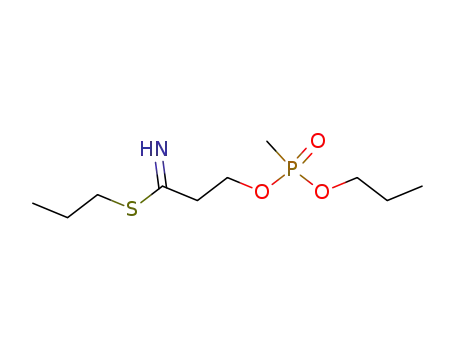 3-(Methyl-propoxy-phosphinoyloxy)-thiopropionimidic acid propyl ester