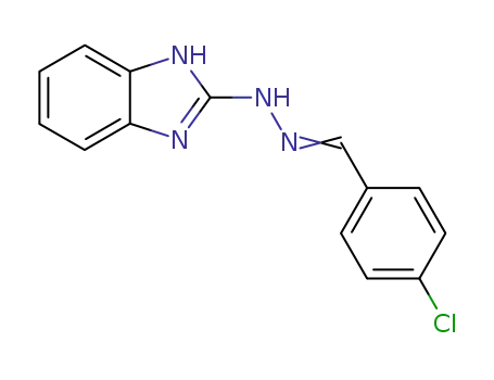 N-(1H-benzimidazol-2-yl)-N'-(p-chlorobenzylidene)hydrazine