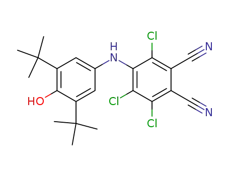 3,5-di-tert-butyl-4-hydroxy-2',5',6'-trichloro-3',4'-dicyanodiphenylamine