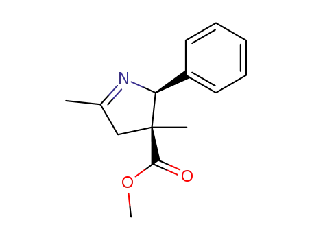 (2S,3S)-3,5-Dimethyl-2-phenyl-3,4-dihydro-2H-pyrrole-3-carboxylic acid methyl ester