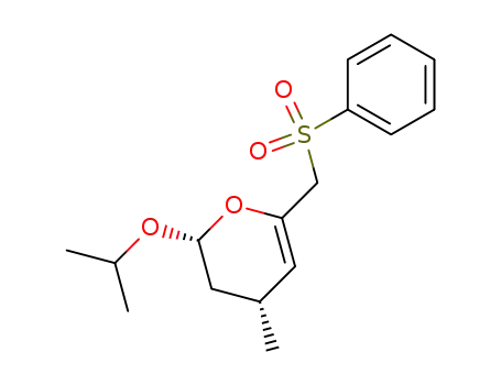 (2R,4R)-6-Benzenesulfonylmethyl-2-isopropoxy-4-methyl-3,4-dihydro-2H-pyran