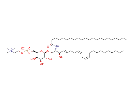 N-docosanoyl-1-O-<6-O-(2-trimethylammonioethoxy)phosphinate-β-D-galactopyranosyl>-(4E,8Z,11Z)-docosaspingatrienine