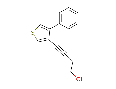 3-phenyl-4-(4'-hydroxybutyn-1'-yl)thiophene