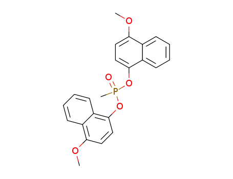 Molecular Structure of 173313-25-2 (Phosphonic acid, methyl-, bis(4-methoxy-1-naphthalenyl) ester)
