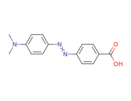 Molecular Structure of 201858-51-7 (4-(4-DiMethylaMinophenylazo)benzoic acid)