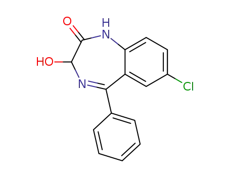 Molecular Structure of 604-75-1 (OXAZEPAM)