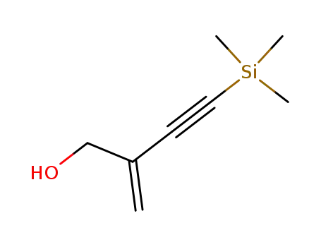 Molecular Structure of 190662-01-2 (3-Butyn-1-ol, 2-methylene-4-(trimethylsilyl)-)